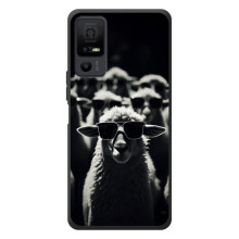 Чехол с принтом стильные животные для <td>ТКЛ 40 Некст페이пер 5G </td> (Овечка в очках)