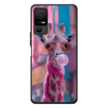 Чехол с принтом стильные животные для <td>ТКЛ 40 Некст페이пер 5G </td> (Стильный жирав)