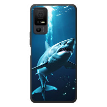 Чехол с картинкой «Хищники» для TCL 40 NxtPaper 5G – Акула