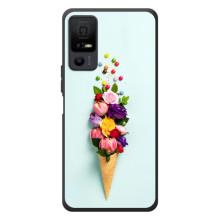 Чохли з тематикою "КВІТИ" на TCL 40 NxtPaper 5G (Квітка-морозиво)