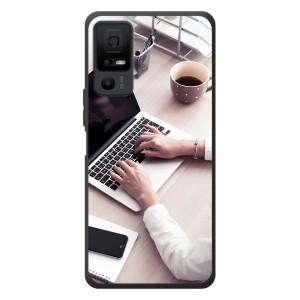 Силиконовый бампер (Работники) на TCL 40 NxtPaper 5G – Офисный работник