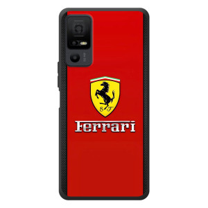 Силіконовий бампер з картинкою машини на TCL 40 NxtPaper 5G – Ferrari Logo