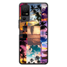 Силиконовый чехол с КАРТИНКАМИ лето для TCL 40 NxtPaper 5G (AlphaPrint) – Летний отпуск