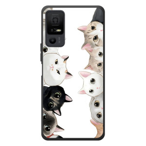 Силиконовый чехол с котиком для TCL 40 NxtPaper 5G – Коты