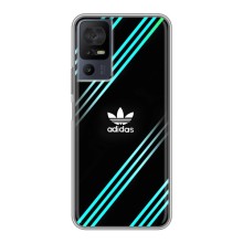 Чехлы Адидас для TCL 40 SE (AlphaPrint) (Адидас с полосами)