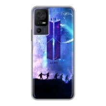 Чехлы BTS для TCL 40 SE (AlphaPrint) (Army BTS)