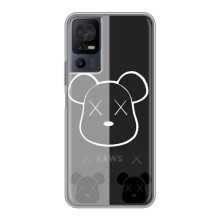 Чехлы для TCL 40 SE - Bearbrick Louis Vuitton (PREMIUMPrint) (БеарБрик глаза)