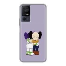 Чехлы для TCL 40 SE - Bearbrick Louis Vuitton (PREMIUMPrint) (Дружба Беарбрик)