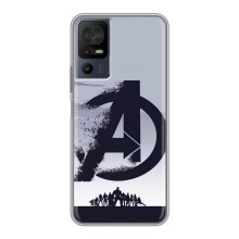 Чехлы с героями Марвел TCL 40 SE (VPrint) (Команда А)