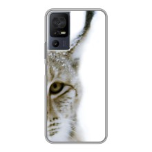 Чехлы с картинками животных TCL 40 SE (Рысь)
