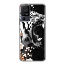 Чехлы с картинками животных TCL 40 SE (Стильный ТИГР)