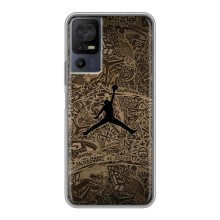 Чехлы для TCL 40 SE - с картинкой JORDAN (AlphaPrint) (Logo Jordan)