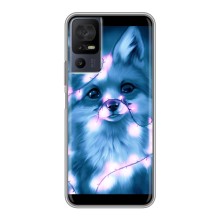 Чехлы с картинкой Лисички для TCL 40 SE (VPrint) (Яркая лисичка)