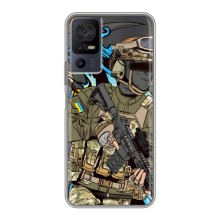 Чехлы с картинкой ЗСУ для TCL 40 SE (AlphaPrint) (Воин ВСУ)