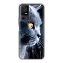 Чохли з Котиками для TCL 40 SE (VPrint) (Сірий Кіт)