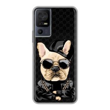 Чехлы с крутыми принтами для TCL 40 SE - (PREMIUMPrint) (Стильная собака)
