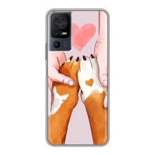 Чехлы с собаками для TCL 40 SE (VPrint) (Любовь к собакам)