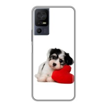 Чехлы с собаками для TCL 40 SE (VPrint) (Песик)