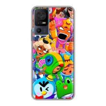 Чехол для TCL 40 SE Бравл Старс (VPrint)