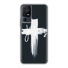Чехол для TCL 40 SE (AlphaPrint) - (Христианские) (Иисус)