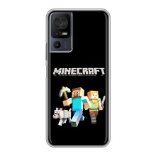Чехол Майнкрафт на TCL 40 SE (AlphaPrint) Minecraft (герои Minecraft)