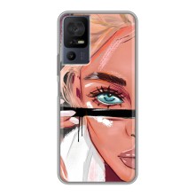Чехол с печатью для TCL 40 SE - (Мода) (AlphaPrint) (Макияж)