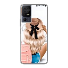 Чехол с печатью для TCL 40 SE - (Мода) (AlphaPrint) (Путешествие)