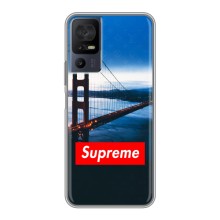 Чехол для TCL 40 SE с картинкой Supreme (AlphaPrint) (Стиль Supreme)