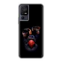 Чехол с Обезьянами TCL 40 SE - (AlphaPrint) (Три обезьяны)