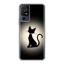 Чохол з принтом для TCL 40 SE (AlphaPrint) Модні коти (Силует котика)