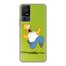 Чехол с Симпсонами для TCL 40 SE (VPrint) (Гомер Симпсон)