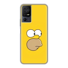 Чехол с Симпсонами для TCL 40 SE (VPrint) (Гомер)