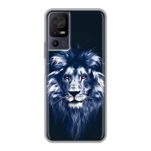 Чехол со Львом для TCL 40 SE (VPrint) (Синий Лев)