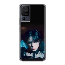 Чехлы Венсдей на TCL 40 SE Уэнсдей (AlphaPrint) (взгляд Уэнздей)