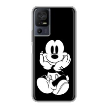 Эксклюзивный чехол для TCL 40 SE (AlphaPrint - Мультяшные) (Микки на черном)