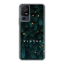 Новогодние, Праздничные Чехлы для TCL 40 SE - 2024 год (Winter)