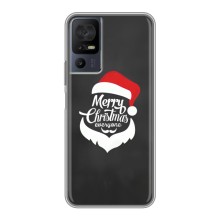 Рождественские Чехлы для TCL 40 SE (VPrint) (Санта Крисмас)