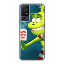 Рождественские Чехлы для TCL 40 SE (VPrint) (Зеленый Гринч)