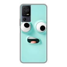 Силиконовые Чехлы (смешные стикеры) для TCL 40 SE – мордочка