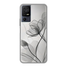 Чехол с цветочным принтом на ТТСЛ 50 5Ж – Черные цветы