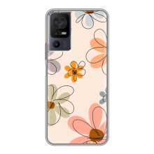 Чехол с цветочным принтом на ТТСЛ 50 5Ж – Разноцветные цветы