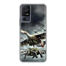 Чохол з мемами траралело тралала для TCL 50 5G – Гусіні і крокоділо