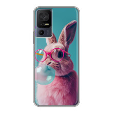 Чехол с принтом стильные животные для ТТСЛ 50 5Ж (Кролик в очках)
