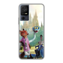 Чехол Зоотрополіс на TCL 50 5G – Ник Джуди и змея