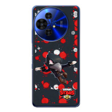 Бампер (ТПУ) з принтом Brawl Stars на TCL 50 НxtPaper (Чорний ворон)