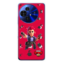 Бампер (ТПУ) з принтом Brawl Stars на TCL 50 НxtPaper (Кольт на червоному)