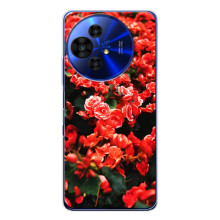 Чохли з квітами для TCL 50 NxtPaper (VPrint) (Квіти червоні)