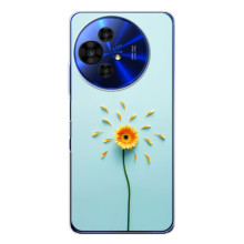 Чохли з квітами для TCL 50 NxtPaper (VPrint) (Жовта квітка)