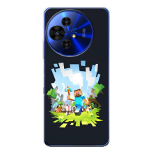 Чохол Майнкрафт на TCL 50 NxtPaper (AlphaPrint) Minecraft – персонажі Minecraft