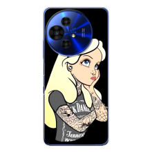 Чехол с печатью для TCL 50 NxtPaper - (Мода) (AlphaPrint) (Девочка в тату)